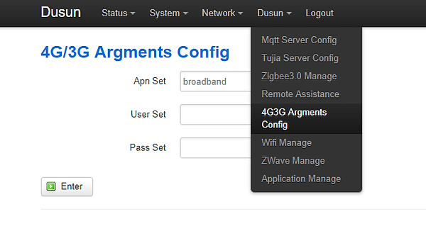4G 3G argments config