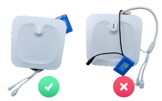 aoa locator power supply configuration