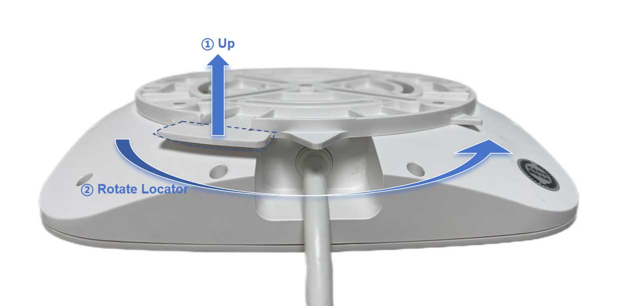 detach the base of AoA locator