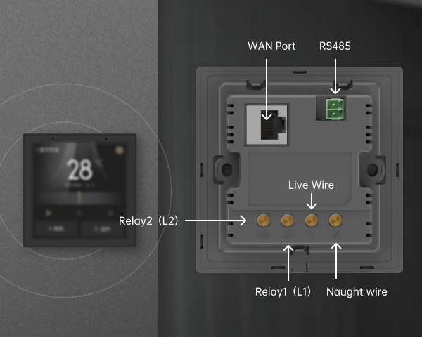 DSGW-130 lighting control touch screen connectivity interface