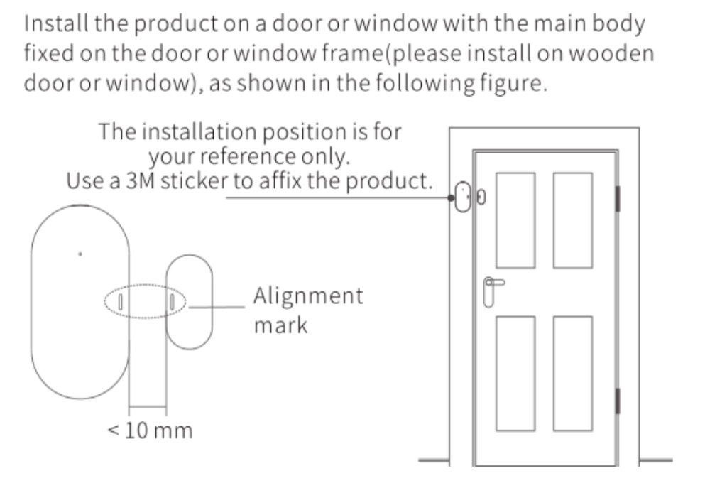 how to install door and window sensor
